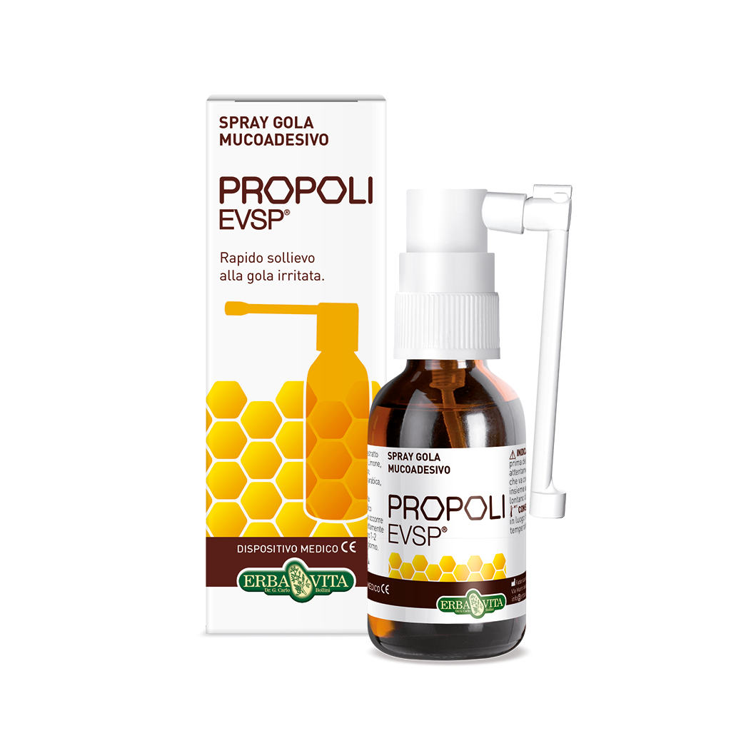 

ErbaVita Linea Propoli EVSP Propoli Evsp Spray Gola Mucoadesivo 20ml