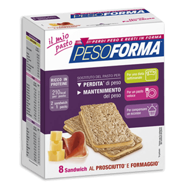 Image of Pesoforma Sandwich Al Prosciutto E Formaggio 8 Pezzi 938980214