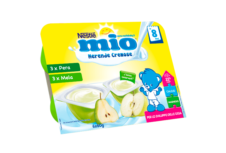 

Nestlè Mio® Merende Cremose Mela Pera 6x60g