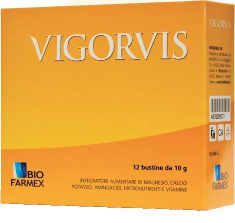 

Biofarmex Vigorvis Polvere Integratore Alimentare 12 Bustine 10g