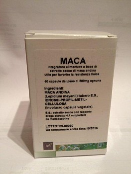 

Maca Estratto 400mg Integratore Alimentare 60 Capsule