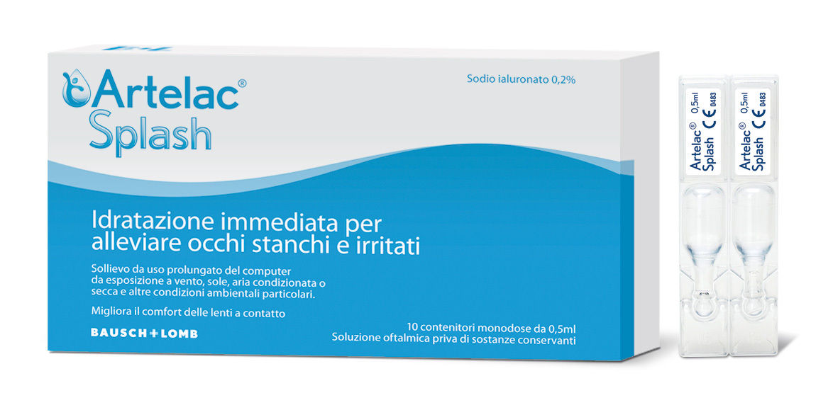 

Baush + Lomb Artelac Splash Gocce Oculari 10 Flaconcini Monodose 0.5ml