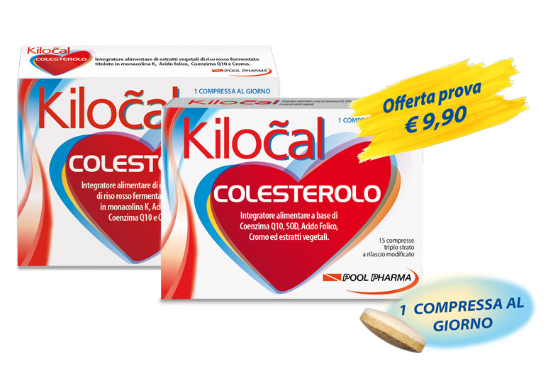 Image of PoolPharma Kilocal Colesterolo Integratore Alimentare 15 Compresse
