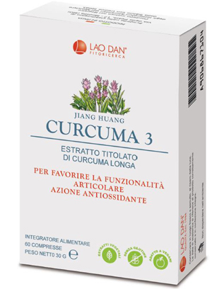 

Lao Dan Curcuma 3 Integratore Alimentare Senza Glutine 60 Compresse