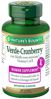 

Nature's Bounty Verde Cranberry Integratore Alimentare 60 Tavolette