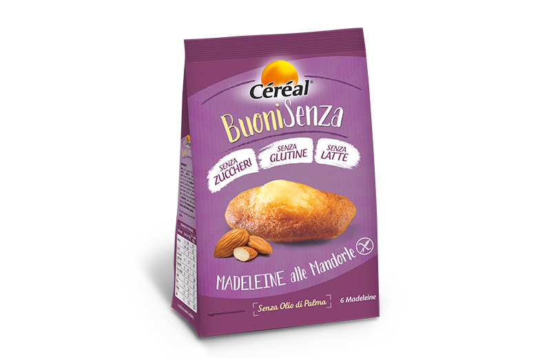 

Céréal Madeleine Alle Mandorle Senza Glutine 180g