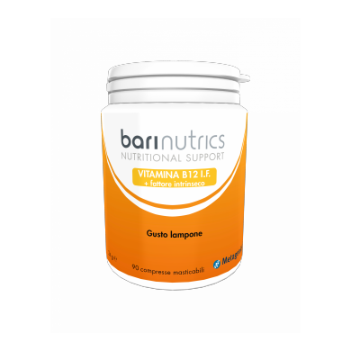 Image of Barinutrics Vitamine B12 I.F. Gusto Lampone Integratore Alimentare 90 Compresse Masticabili 970139832