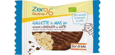 Image of Fior Di Loto Zero% Gallette Mais E Cioccolato Al Latte Biologico Senza Glutine 32g