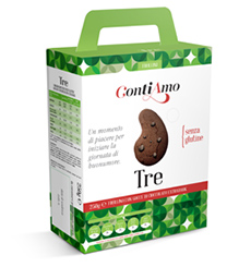 Image of ContiAmo Tre Frollino Con Gocce Di Cioccolato Senza Glutine 250g 970302410