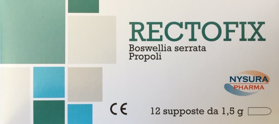 

Nysura Pharma Rectofix Boswellia Serrata Propoli 12 Supposte