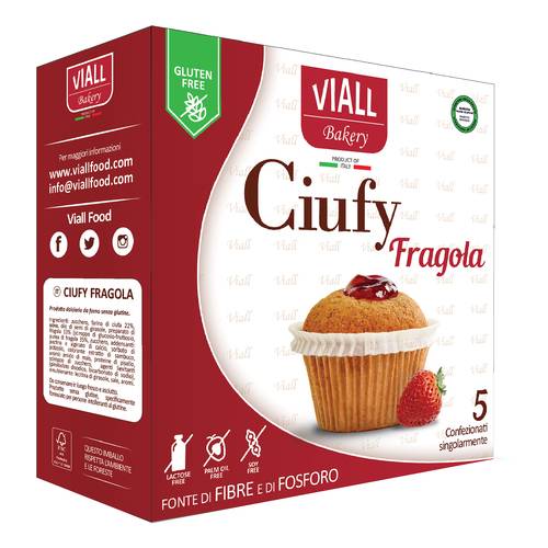Image of Viall Ciufy Fragola Muffin Senza Glutine 5 Monoporzioni Da 37g 970424420