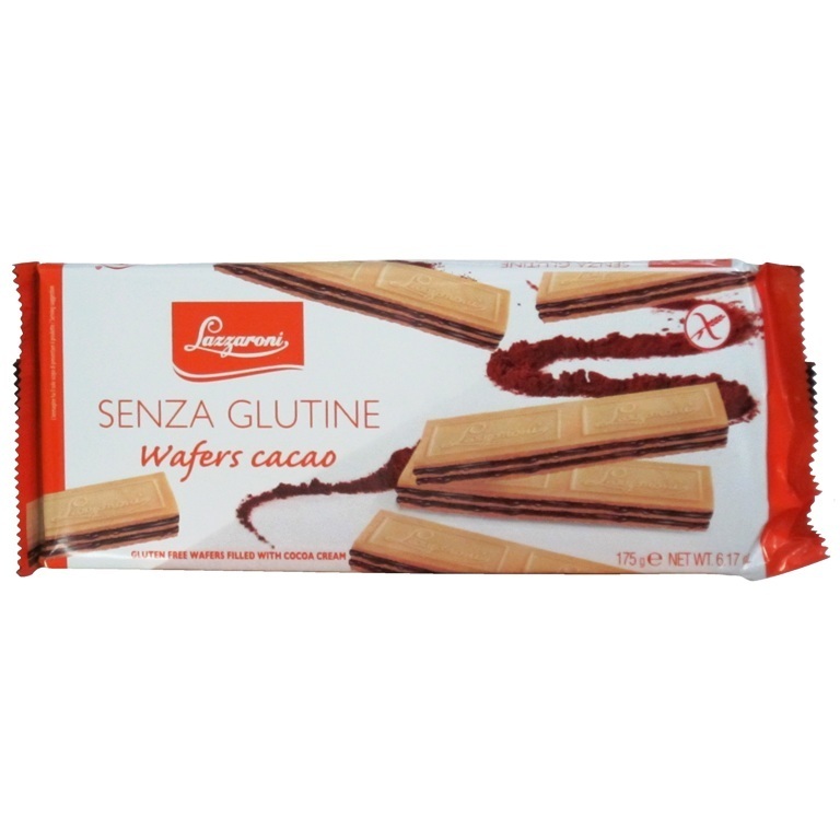 Image of Lazzaroni Wafers Al Cacao Senza Glutine 175g 970518332