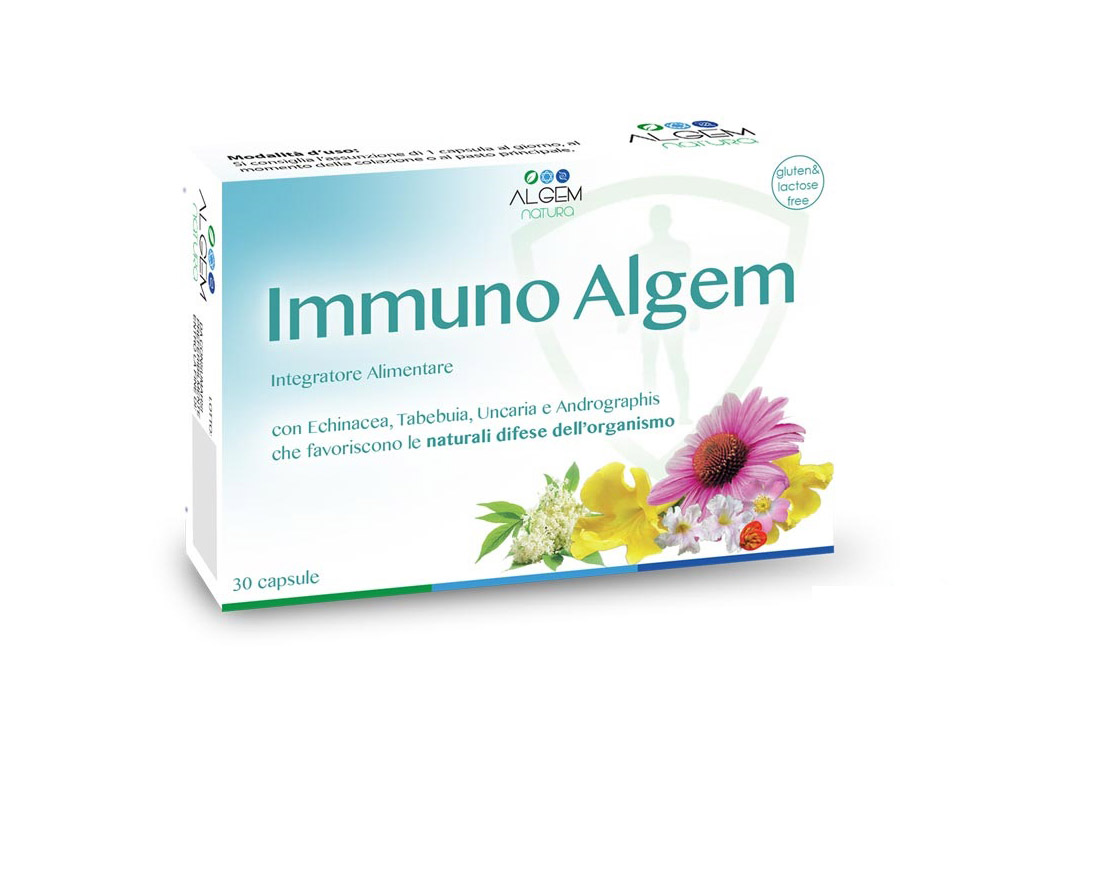 Image of Algem Natura Immuno Algem Integratore Alimentare 30 Capsule 970536165