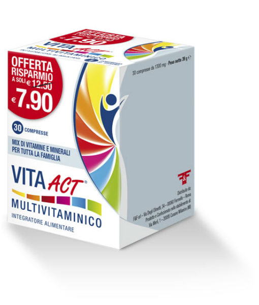 Image of Vita Act Multivitaminico Integratore Alimentare 30 Compresse 970540884
