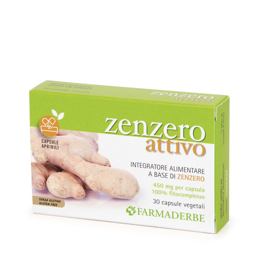 

Farmaderbe Zenzero Attivo Integratore Alimentare 30 Capsule