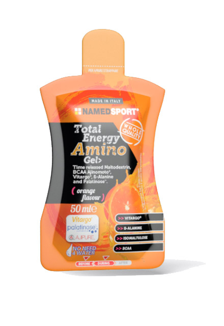 Image of Named Sport Total Energy Amino Gel Orange Flavour 50ml