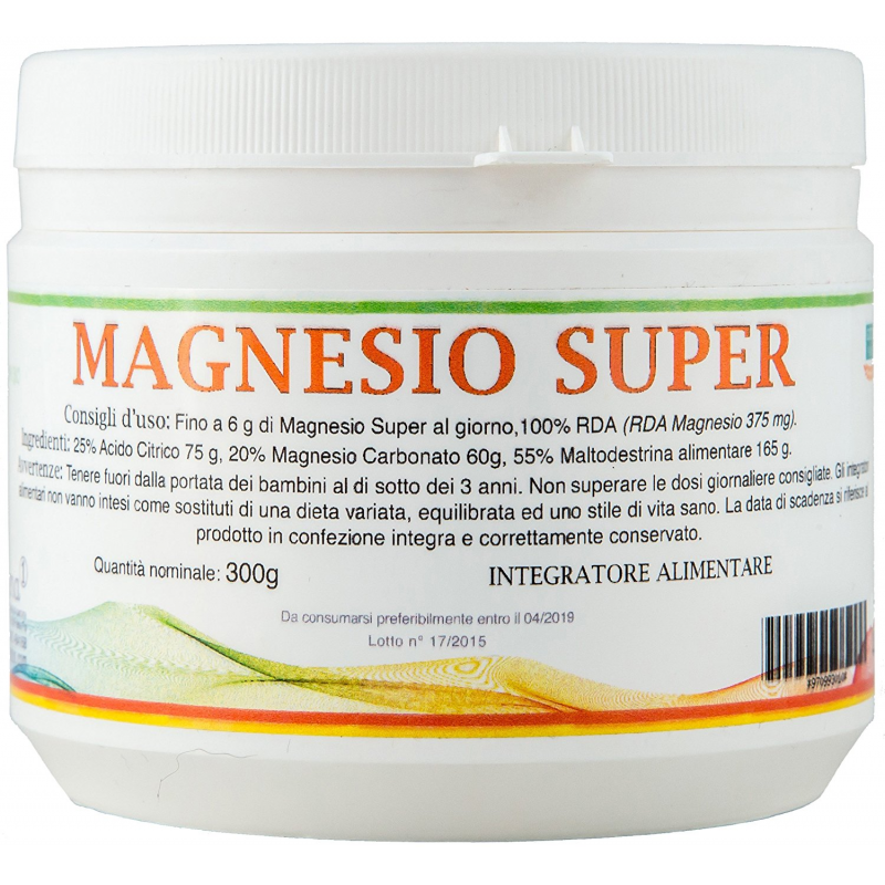 Image of Magnesio Super Integratore Alimentare 300g
