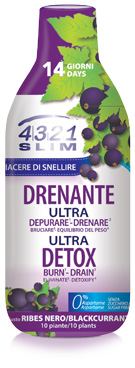 Image of 4321 Slim Ultra Drenante Ribes Nero Integratore Alimentare 250ml 971087945
