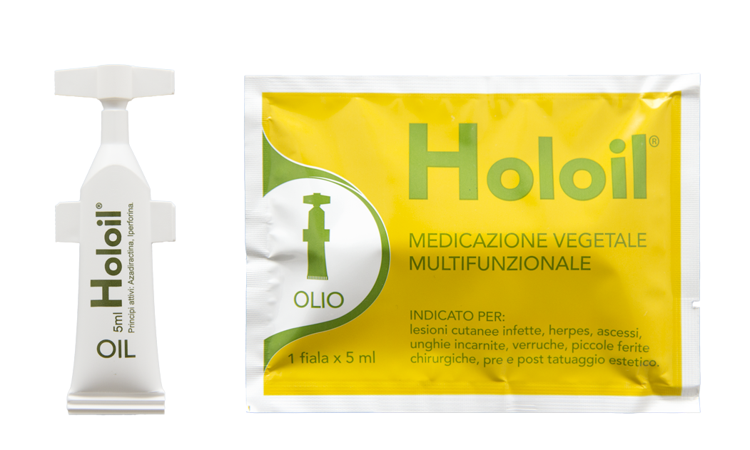 

Holoil Medicazione Vegetale Multifunzionale Olio Monodose Fiala Richiudibile x5ml