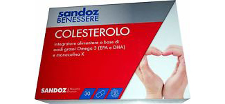 Image of Sandoz Benessere Colesterolo Integratore Alimentare 30 Capsule 971157173