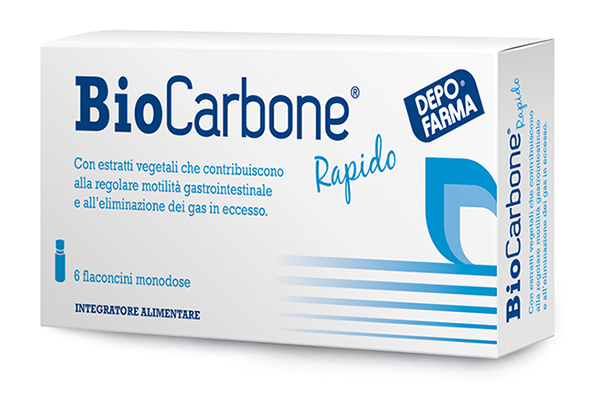 Image of DepoFarma BioCarbone Rapido 8 Flaconcini Monodose 971179989