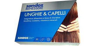 Image of Sandoz Benessere Unghie & Capelli Integratore Alimentare 30 Capsule 971188139