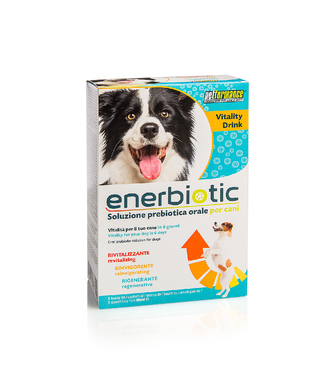 Petformance Enerbiotic Soluzione Prebiotica Orale per Cani 6x60ml