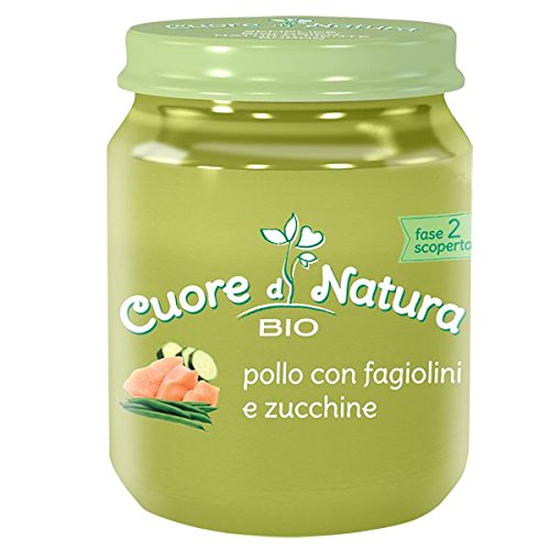 Image of Cuore Di Natura Omogeneizzati Pollo Con Fagioli & Zucchine Biologico 110g 971285972