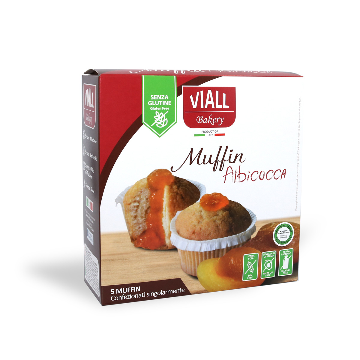 Image of Viall Muffin All'Albicocca Senza Glutine 185g 971324049