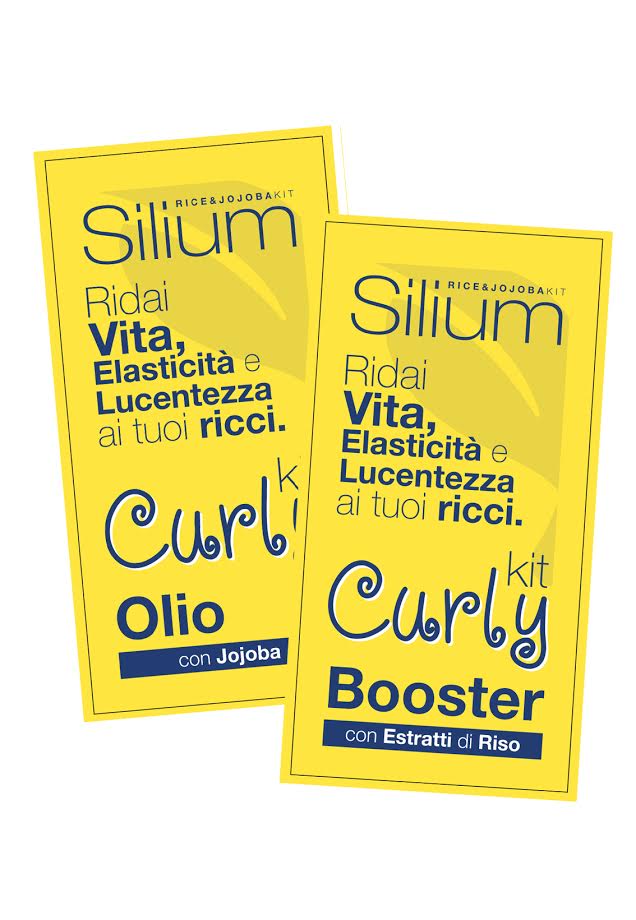 Image of Silium Kit Curly Olio + Booster Trattamento Rivitalizzante Capelli Ricci con Jojoba Estratti Di Riso 2 Bustine x12ml