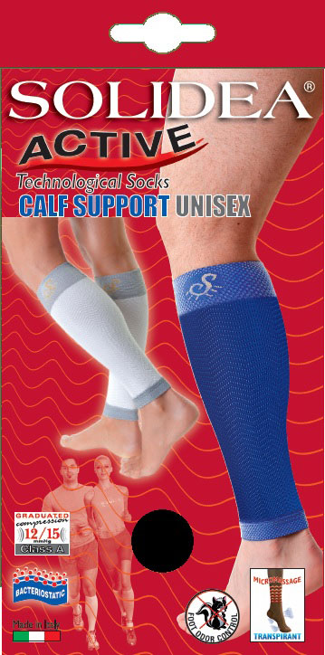 Image of Solidea Active Calf Support Unisex Colore Bianco Taglia M033