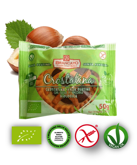 Image of Brancato Crostatina Crema Di Nocciole Bio Senza Glutine 50g