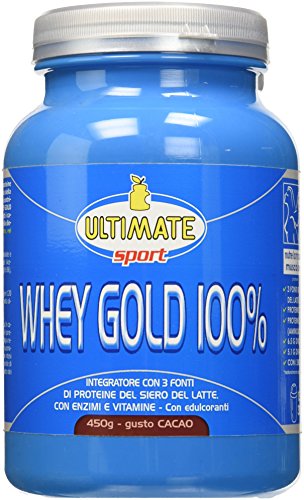 Image of Ultimate Whey Gold 100% Integratore Alimentare Gusto Cacao 450ml