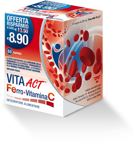 Image of Linea ACT Vita Act Ferro+Vitamina C Integratore Alimentare 60 Compresse