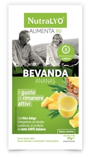 Image of NutraLYO AlimentaPiù Bevanda Proteica All' Ananas Integratore Alimentare 25g 972053730