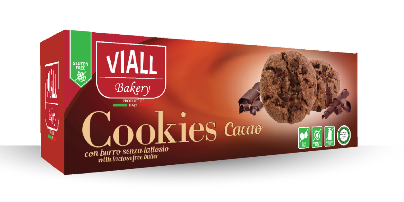 Image of Viall Bakery Cookies Cacao Senza Glutine 120g 972068718