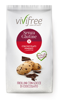 Image of Vivifree Senza Glutine Frollini con Gocce di Cioccolato Fondente 45g