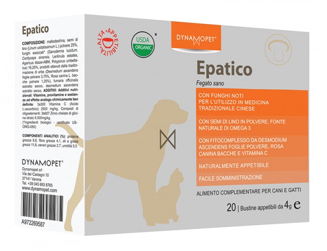 

Dynamopet Epatico Fegato Sano Integratore Alimentare 20 Bustine x4g