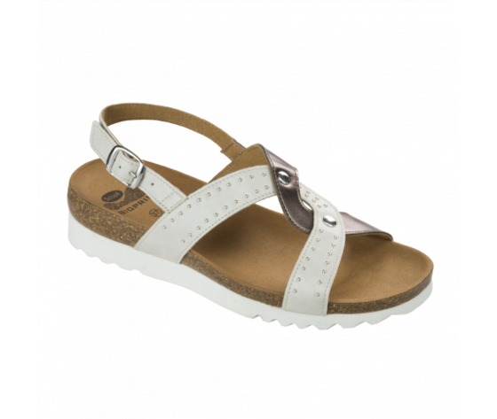 Image of Dr. Scholl&#39;s Sandalo Selah Synt L+sl W Off Bianco/Bronzo Misura 39 1 Paio033