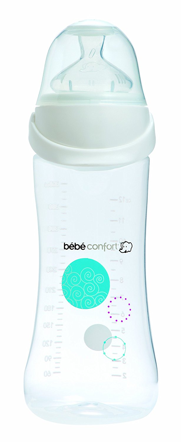 Image of Bebe Confort Biberon a Collo Standard in PP 270ml Misura 2 Bianco
