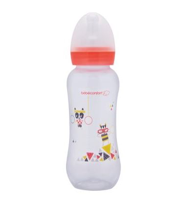 Image of Bebe Confort Biberon Classico a Collo Standard in PP 240ml Misura 1 Fantasia Sport033