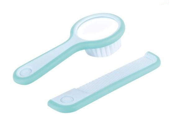 Image of Bebe Confort Pettine E Spazzola con Specchio Integrato Colore Azzurro033