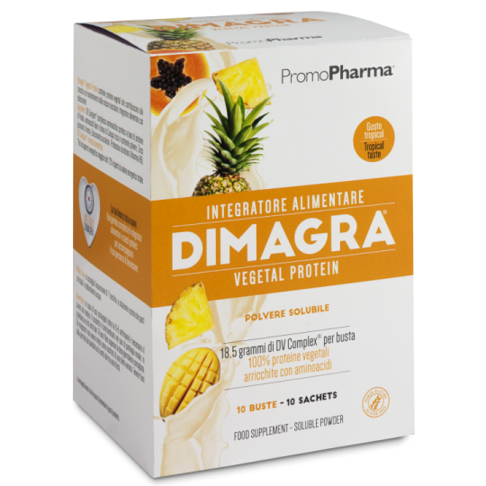 

PromoPharma Dimagra Vegetal Protein Integratore Alimentare 10 Bustine