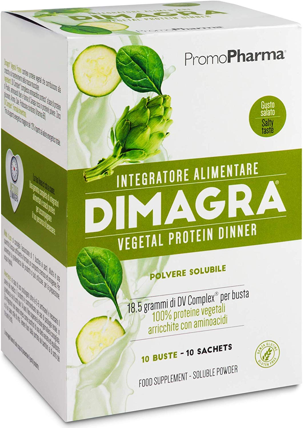 

PromoPharma Dimagra Vegetal Protein Gusto Dinner Integratore Alimentare 10 Bustine