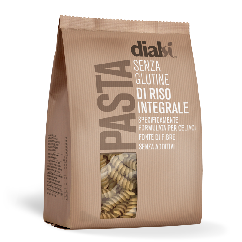 Dialsì® Pasta Di Riso Integrale Senza Glutine Formato Fusilli 400g