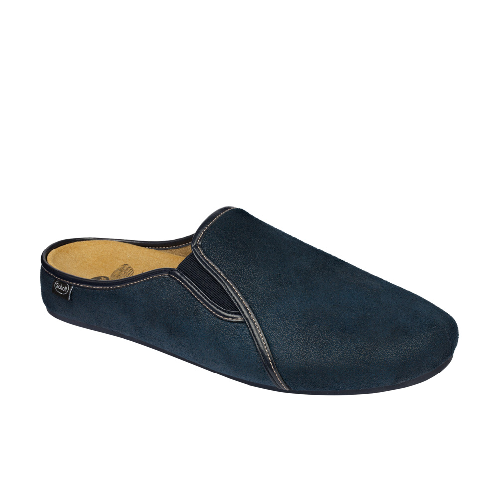 Image of Scholl Felce Ciabatta Uomo Plantare BIoprint Colore Navy Blu Misura 46033