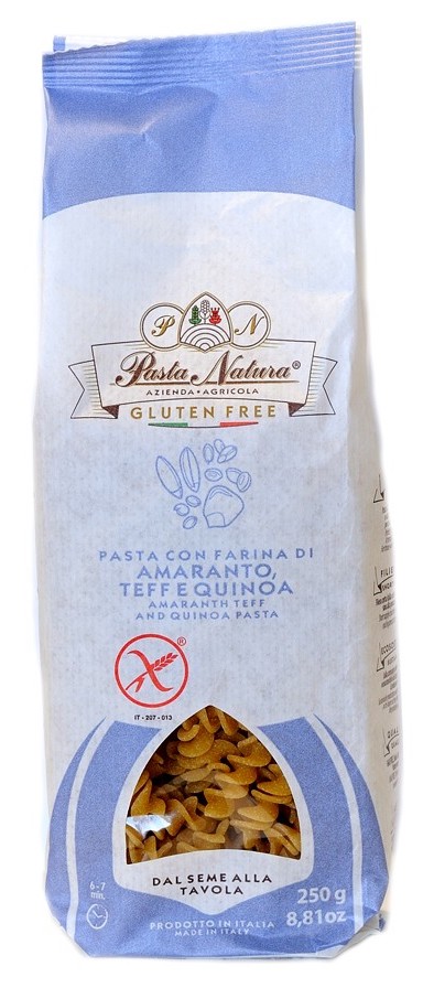 Image of Pasta Natura Fusilli Pasta Amaranto Teff E Quinoa Bio Senza Glutine 250g