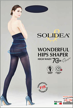 Image of Solidea Wonderful Hips Shape High Waist Opaque 70 Den Colore Smc9 Nero Taglia 2-M Un Paio033