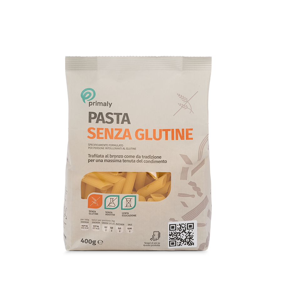 

Primaly Penne Rigate Mais e Riso Bio Senza Glutine 400g