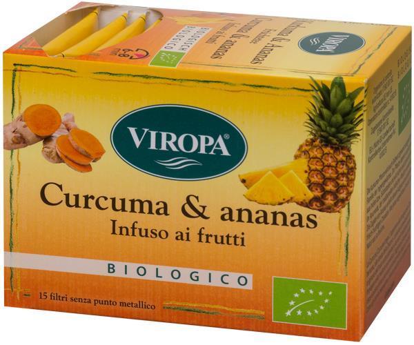 

Viropa Curcuma & Ananas Bio Infuso Senza Glutine15 Bustine